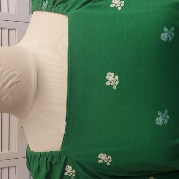 Charter Club Green Floral Blouse - Picture 3 of 6